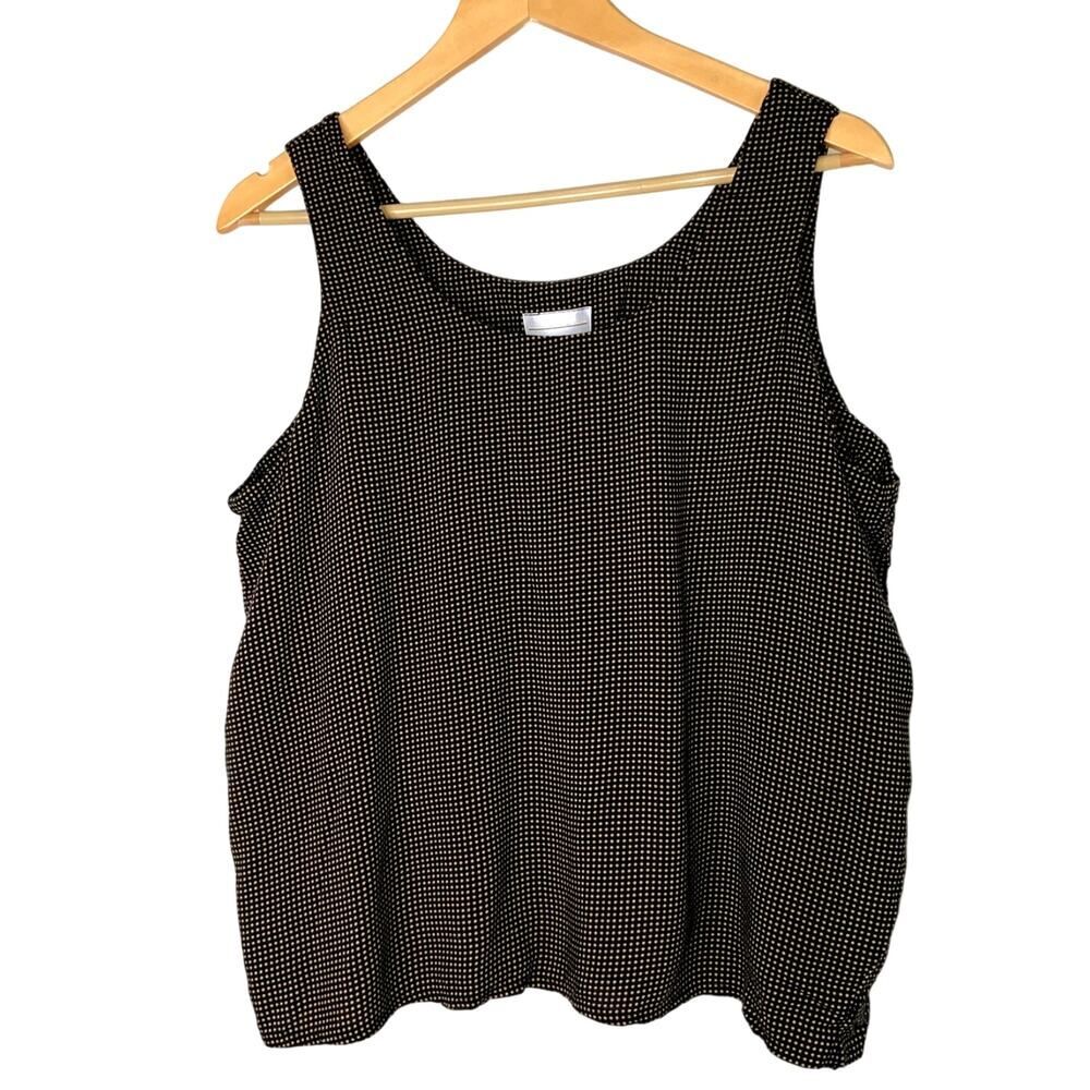 Joseph Ribkoff Vintage Sleeveless top Women's Mini Dot Size 16 !